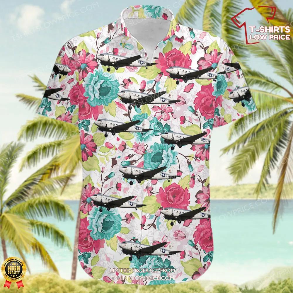 Douglas R4D 6S Skytrain Commemorative Air Force Hawaiian Shirt 2 Douglas R4D 6S Skytrain Commemorative Air Force Hawaiian Shirt 2