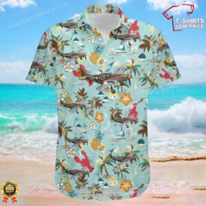 North American P-51D Mustang Commemorative Air Force Hawaiian Shirt