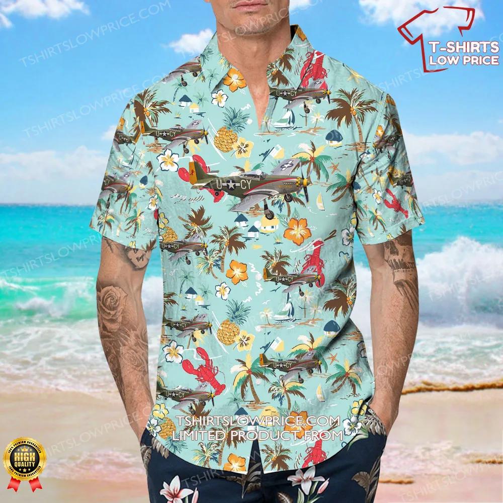 North American P 51D Mustang Commemorative Air Force Hawaiian Shirt 4 North American P 51D Mustang Commemorative Air Force Hawaiian Shirt 4
