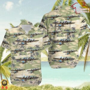 Boeing B-17G Flying Fortress Commemorative Air Force Hawaiian Shirt Boeing B-17G Flying Fortress Commemorative Air Force Hawaiian Shirt