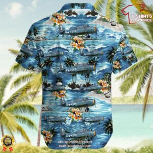 General Motors TBM 3E Avenger Commemorative Air Force Hawaiian Shirt 3