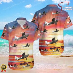 Stinson L-5 Sentinel Commemorative Air Force Hawaiian Shirt