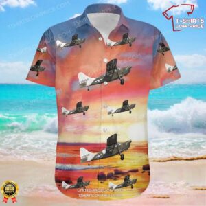 Stinson L-5 Sentinel Commemorative Air Force Hawaiian Shirt