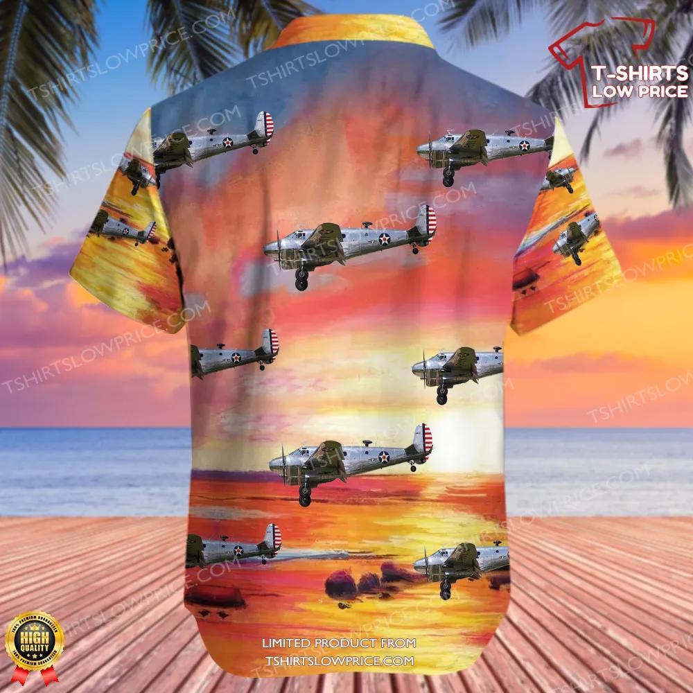 Beechcraft D18S Commemorative Air Force Hawaiian Shirt 3 Beechcraft D18S Commemorative Air Force Hawaiian Shirt 3