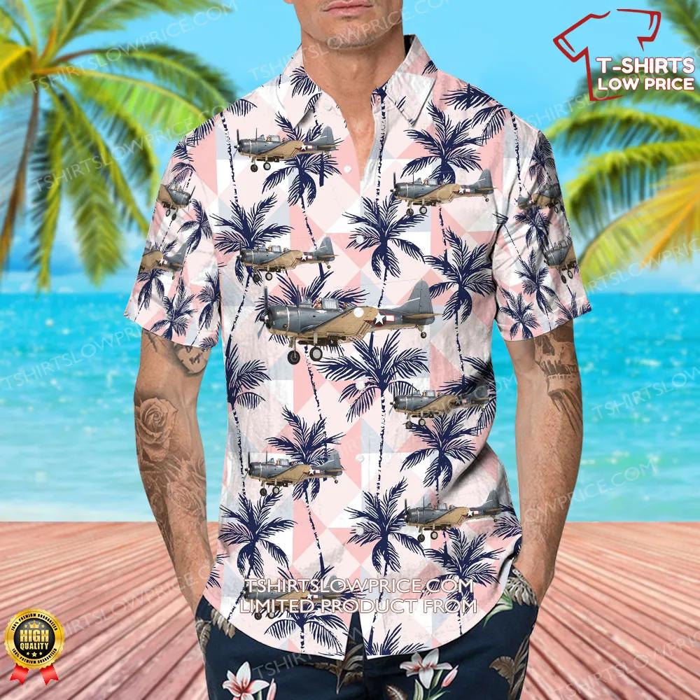 Douglas SBD 5 Dauntless Commemorative Air Force Hawaiian Shirt 4 Douglas SBD 5 Dauntless Commemorative Air Force Hawaiian Shirt 4