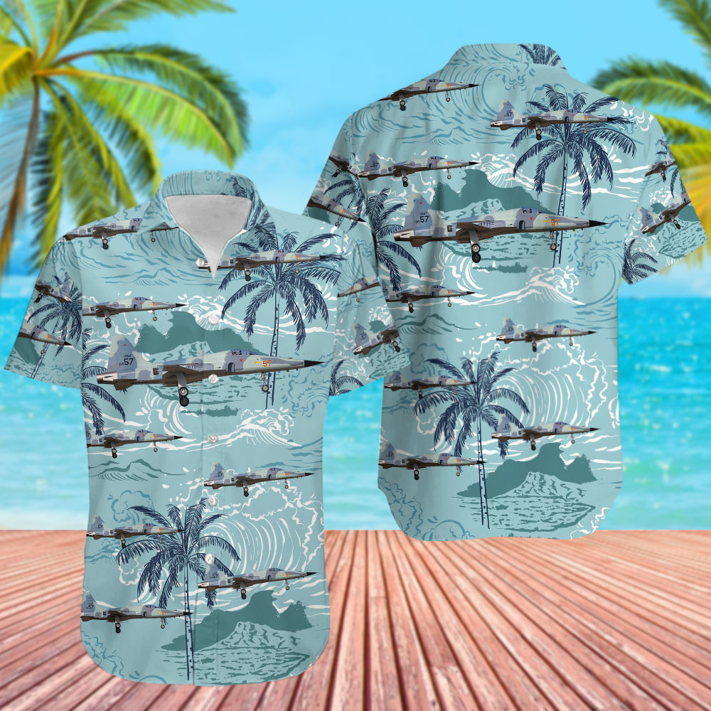 Northrop F-5E Tiger II Comanche Maverick Air Hawaiian Shirt 0 19
