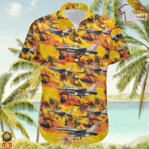 General Dynamics F-16B Fighting Falcon Top Aces Hawaiian Shirt