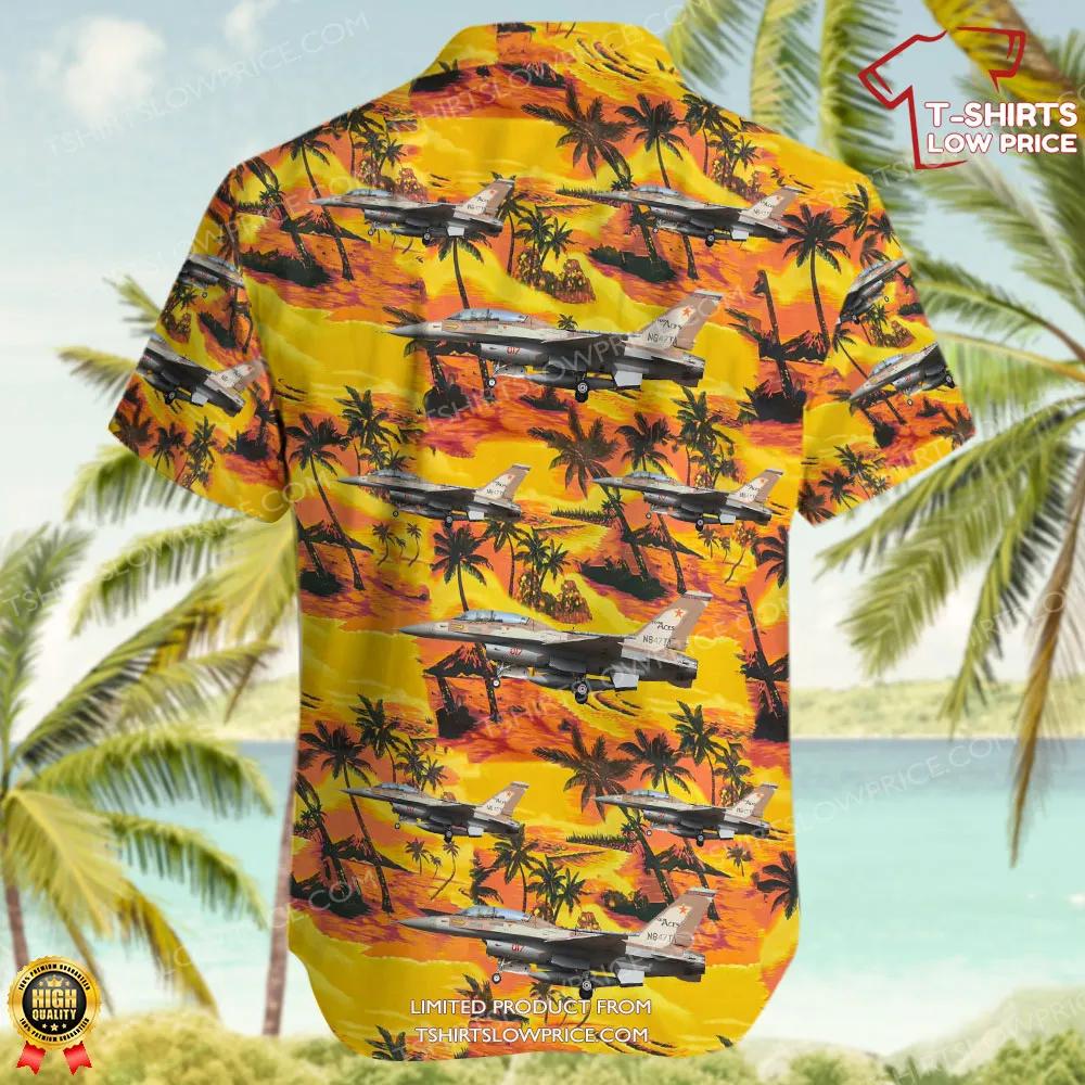 General Dynamics F 16B Fighting Falcon Top Aces Hawaiian Shirt 3 General Dynamics F 16B Fighting Falcon Top Aces Hawaiian Shirt 3
