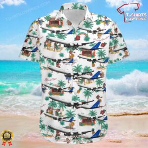 Airbus A340-642 Universal Sky Carrier (USC) Hawaiian Shirt