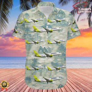 Airbus A220-371 Air Baltic Hawaiian Shirt
