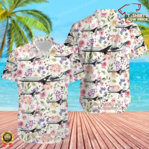 Bombardier CL-600-2B19 Challenger 850 Air X Charter Hawaiian Shirt Bombardier CL-600-2B19 Challenger 850 Air X Charter Hawaiian Shirt