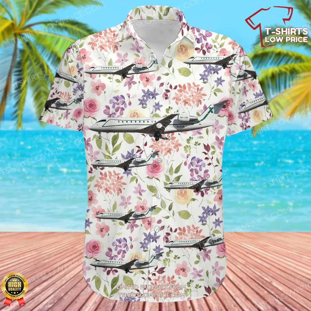 Bombardier CL 600 2B19 Challenger 850 Air X Charter Hawaiian Shirt 2 Bombardier CL 600 2B19 Challenger 850 Air X Charter Hawaiian Shirt 2