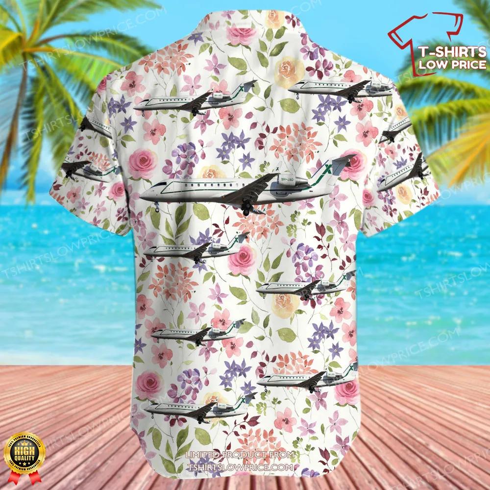 Bombardier CL 600 2B19 Challenger 850 Air X Charter Hawaiian Shirt 3 Bombardier CL 600 2B19 Challenger 850 Air X Charter Hawaiian Shirt 3