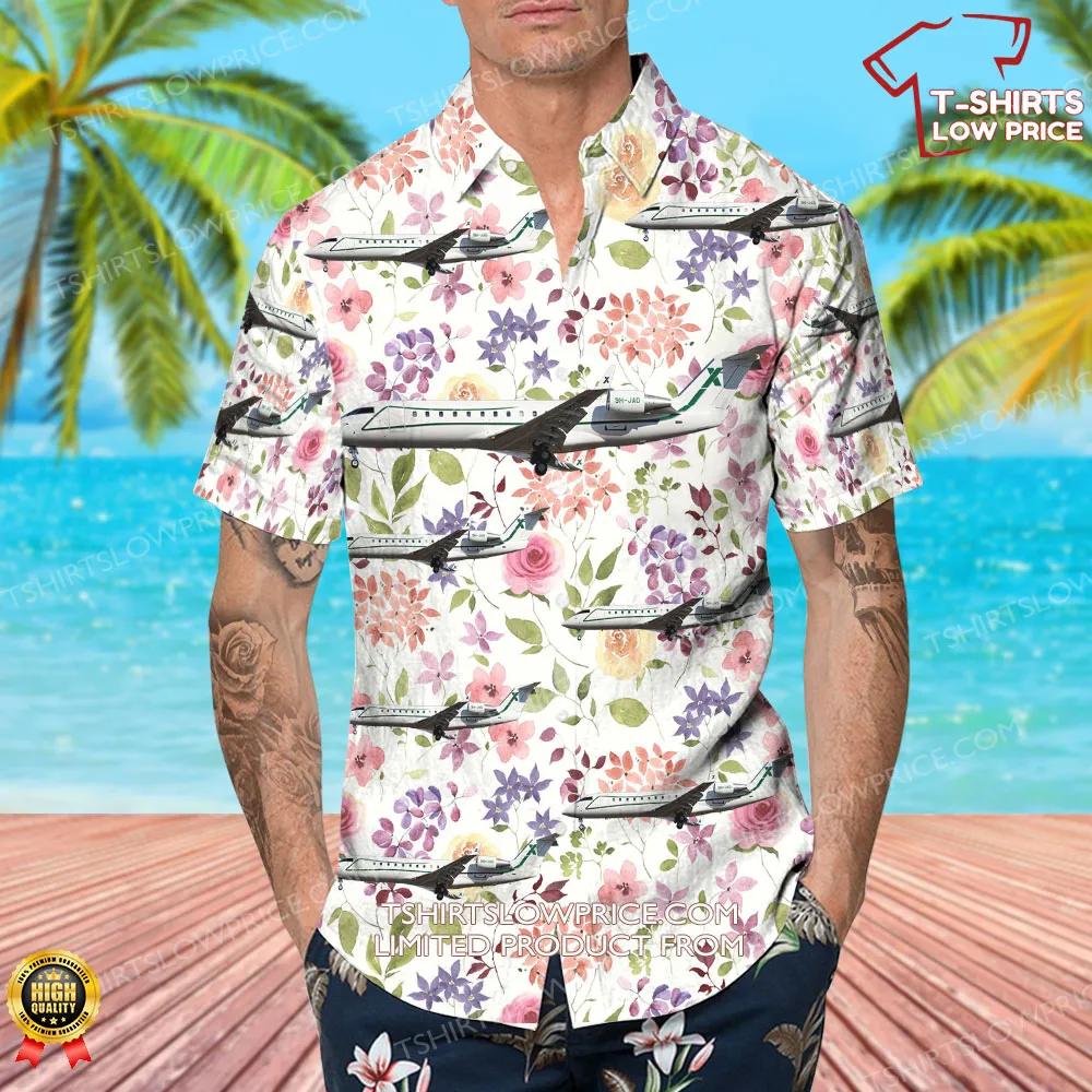 Bombardier CL 600 2B19 Challenger 850 Air X Charter Hawaiian Shirt 4 Bombardier CL 600 2B19 Challenger 850 Air X Charter Hawaiian Shirt 4