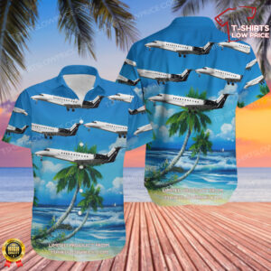 Embraer ERJ-135BJ Legacy Air X Charter Hawaiian Shirt Embraer ERJ-135BJ Legacy Air X Charter Hawaiian Shirt