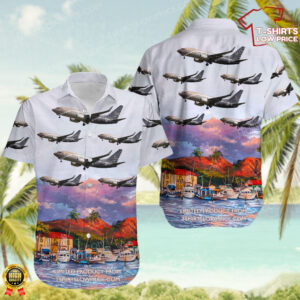 Boeing 737-7BC(BBJ) Air X Charter Hawaiian Shirt Boeing 737-7BC(BBJ) Air X Charter Hawaiian Shirt