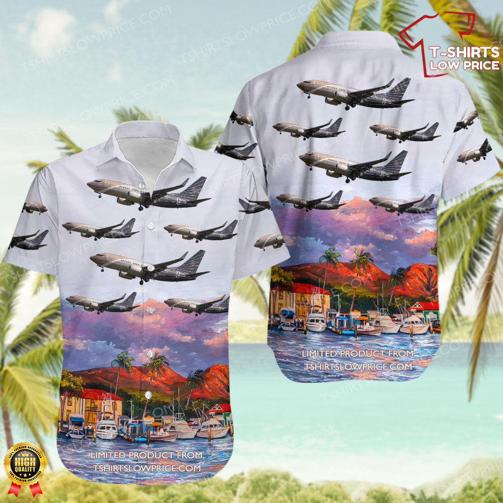 Boeing 737-7BC(BBJ) Air X Charter Hawaiian Shirt 0 24