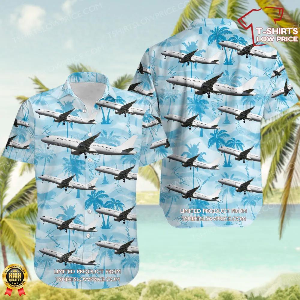 Airbus A220-371 Untitled Hawaiian Shirt Airbus A220 371 Untitled Hawaiian Shirt 1