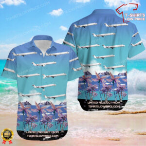 Bombardier CRJ-900LR Untitled Hawaiian Shirt Bombardier CRJ-900LR Untitled Hawaiian Shirt