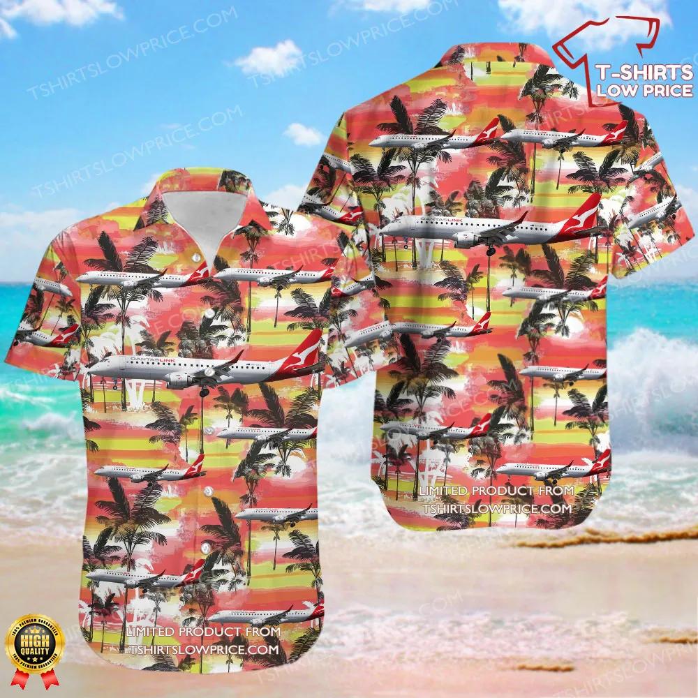 Embraer ERJ-190-100IGW QantasLink (Eastern Australia Airlines) Hawaiian Shirt Embraer ERJ 190 100IGW QantasLink Eastern Australia Airlines Hawaiian Shirt 1