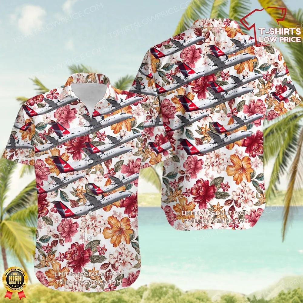 De Havilland Canada Dash 8-Q315 QantasLink (Eastern Australia Airlines) Hawaiian Shirt De Havilland Canada Dash 8 Q315 QantasLink Eastern Australia Airlines Hawaiian Shirt 1