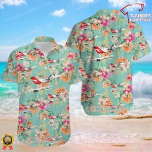 De Havilland Canada Dash 8-Q202 QantasLink (Eastern Australia Airlines) Hawaiian Shirt De Havilland Canada Dash 8-Q202 QantasLink (Eastern Australia Airlines) Hawaiian Shirt