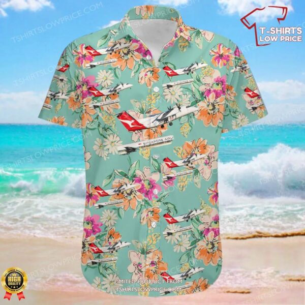 De Havilland Canada Dash 8-Q202 QantasLink (Eastern Australia Airlines) Hawaiian Shirt