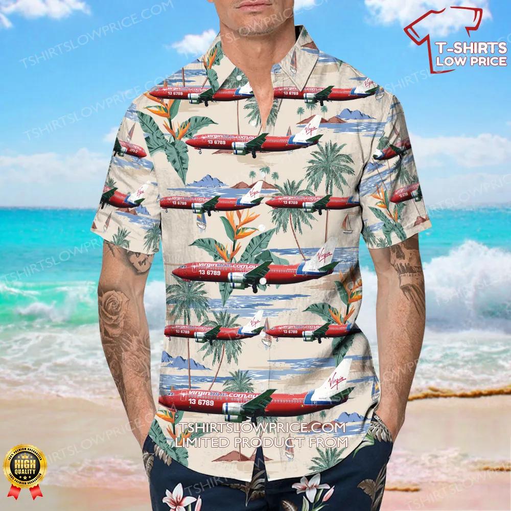 Boeing 737 43Q Virgin Blue Airlines Hawaiian Shirt 4 Boeing 737 43Q Virgin Blue Airlines Hawaiian Shirt 4