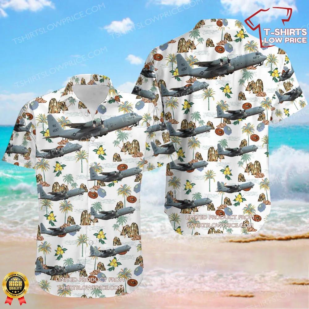 Lockheed KC-130T-30 Hercules United States US Navy (USN) Hawaiian Shirt Lockheed KC 130T 30 Hercules United States US Navy USN Hawaiian Shirt 1