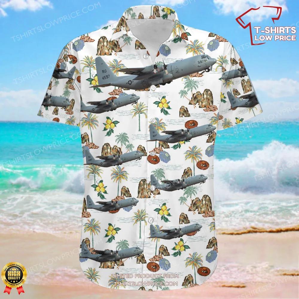 Lockheed KC 130T 30 Hercules United States US Navy USN Hawaiian Shirt 2 Lockheed KC 130T 30 Hercules United States US Navy USN Hawaiian Shirt 2