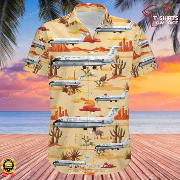 McDonnell Douglas C-9B Skytrain II United States US Navy (USN) Hawaiian Shirt