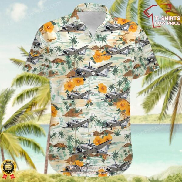 Beechcraft UC-12M Huron United States US Navy (USN) Hawaiian Shirt