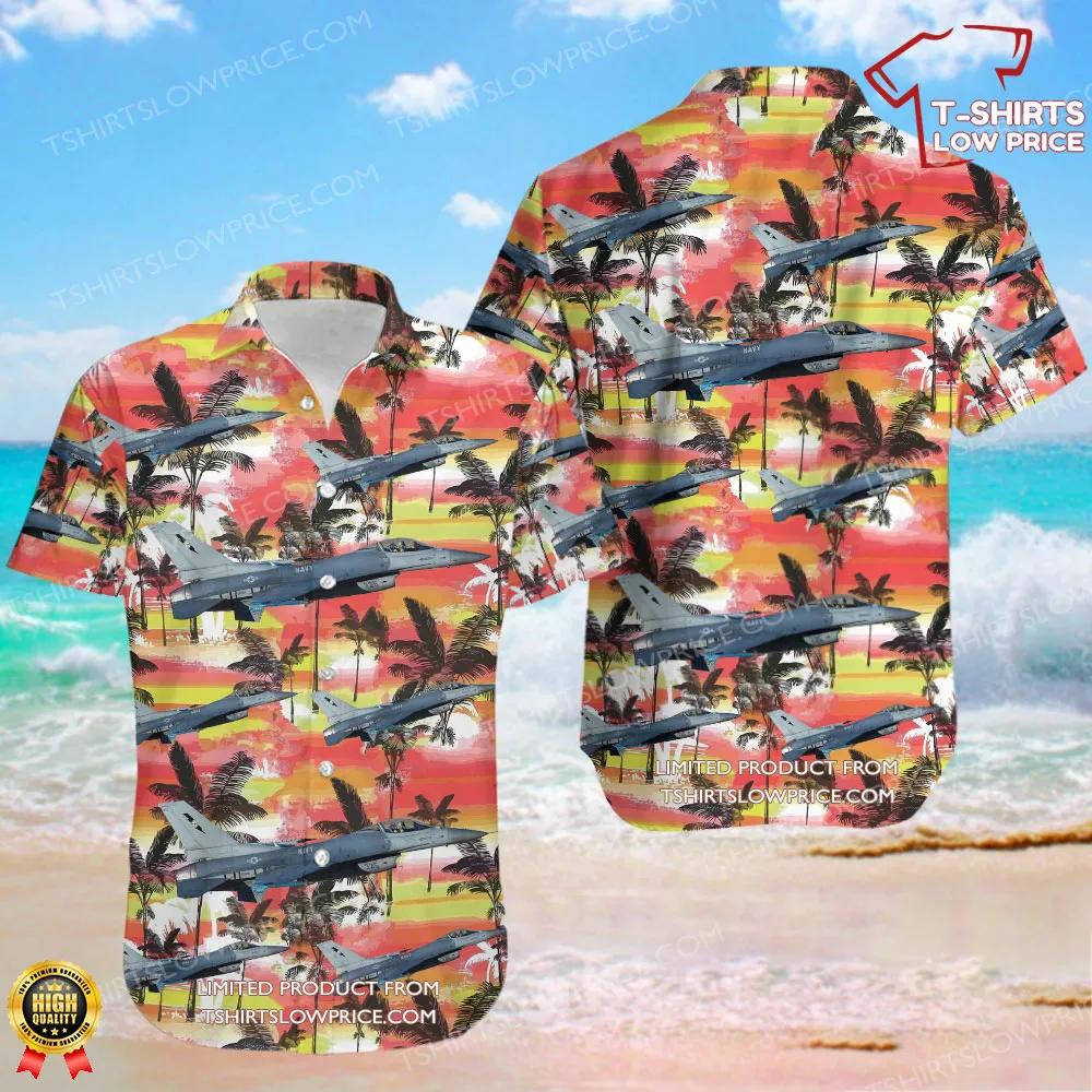 General Dynamics F-16C Fighting Falcon United States US Navy (USN) Hawaiian Shirt General Dynamics F 16C Fighting Falcon United States US Navy USN Hawaiian Shirt 1
