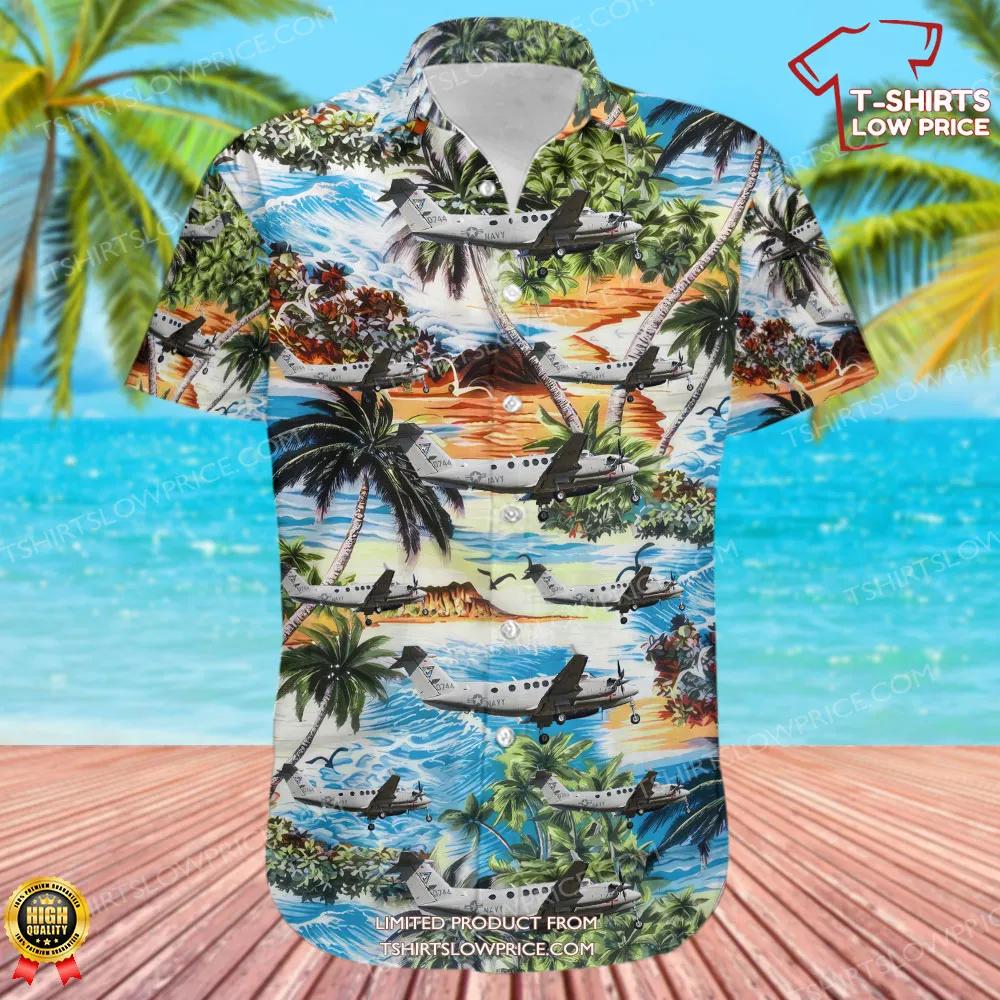 Beechcraft T 54A United States US Navy USN Hawaiian Shirt 2 Beechcraft T 54A United States US Navy USN Hawaiian Shirt 2