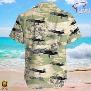 Lockheed Martin F 35C Lightning II United States US Navy USN Hawaiian Shirt 3