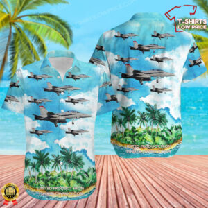 McDonnell Douglas FA-18D Hornet United States US Navy (USN) Hawaiian Shirt