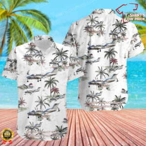 Beechcraft UC-12F Huron United States US Navy (USN) Hawaiian Shirt