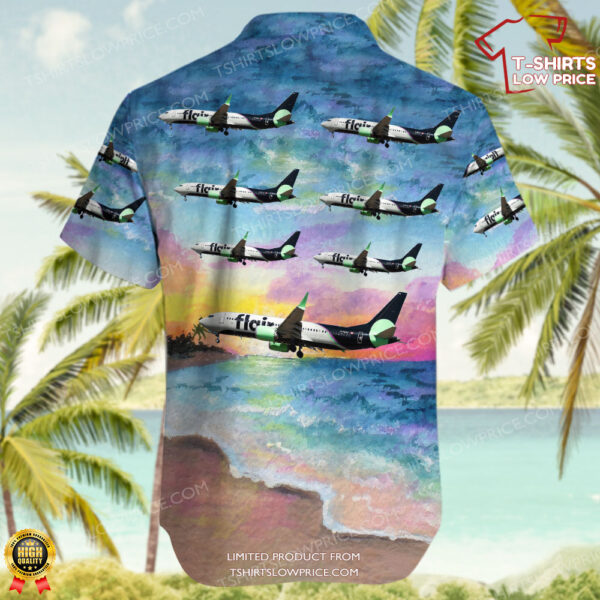 Boeing 737-8 MAX Flair Airlines Hawaiian Shirt