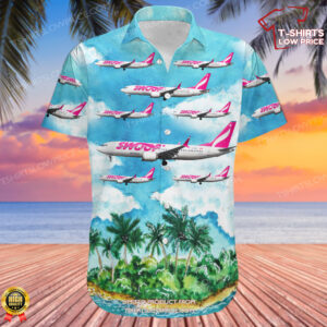 Boeing 737-8 MAX Swoop (WestJet) Hawaiian Shirt