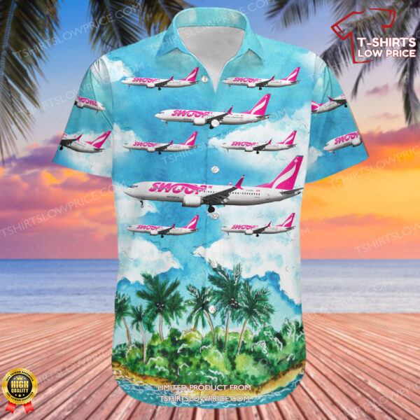 Boeing 737-8 MAX Swoop (WestJet) Hawaiian Shirt