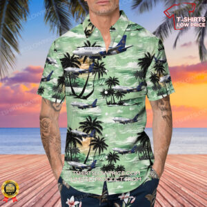 Boeing 737 2B6CAdv Nolinor Aviation Hawaiian Shirt 4