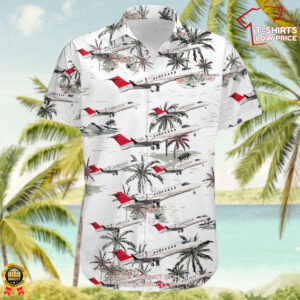 Bombardier Learjet 45 Nolinor Aviation Hawaiian Shirt