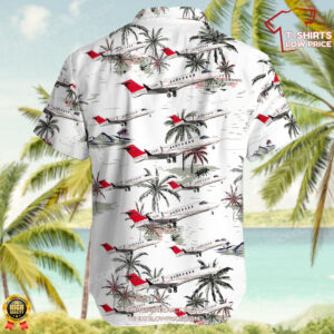 Bombardier Learjet 45 Nolinor Aviation Hawaiian Shirt 3