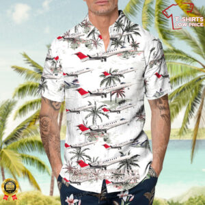 Bombardier Learjet 45 Nolinor Aviation Hawaiian Shirt 4