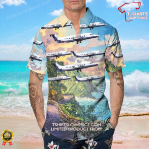 Beechcraft 1900D Pacific Coastal Airlines Hawaiian Shirt 4
