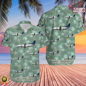 Saab 340A Pacific Coastal Airlines Hawaiian Shirt Saab 340A Pacific Coastal Airlines Hawaiian Shirt