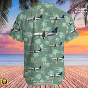 Saab 340A Pacific Coastal Airlines Hawaiian Shirt 3