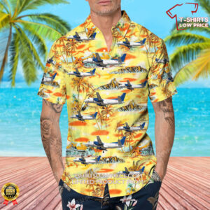 Saab 340B Pacific Coastal Airlines Hawaiian Shirt 4
