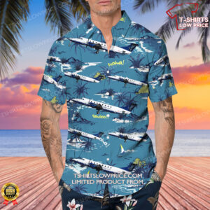 Beechcraft 1900C Pacific Coastal Airlines Hawaiian Shirt 4