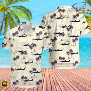 Saab 340B Pacific Coastal Airlines Hawaiian Shirt Saab 340B Pacific Coastal Airlines Hawaiian Shirt